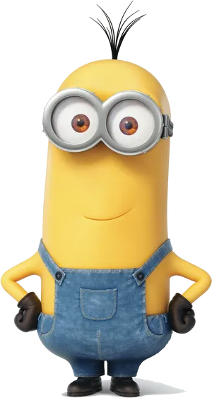 Minion Character Standing Pose PNG Image