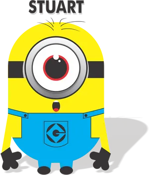 Minion Stuart Clipart PNG Image