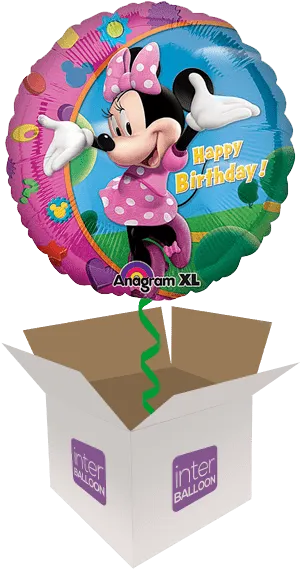 Minnie Mouse Birthday Balloon PNG Image