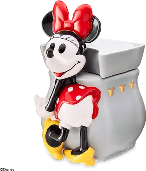 Minnie Mouse Ceramic Figurine PNG Image