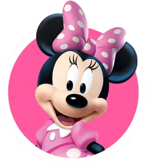 Minnie Mouse Classic Pose PNG Image