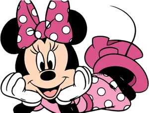 Minnie Mouse Classic Pose PNG Image