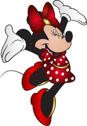 Minnie Mouse Classic Pose PNG Image