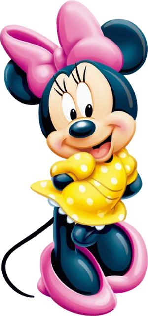 Minnie Mouse Classic Pose PNG Image