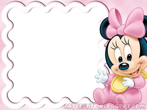 Minnie Mouse Frame Design PNG Image