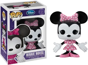 Minnie Mouse Funko Pop Figure PNG Image