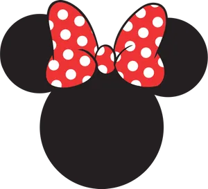 Minnie Mouse Iconic Bowand Ears PNG Image