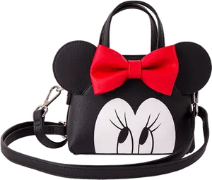 Minnie Mouse Inspired Handbag Design PNG Image