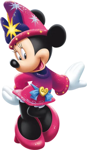 Minnie Mouse Magician Costume PNG Image