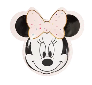 Minnie Mouse Paper Plate Design PNG Image