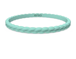 Mint Green Silicone Bangle Enso Branding PNG Image