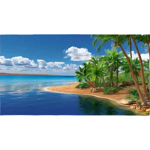 Mirage Water Reflection Png Gce7 PNG Image