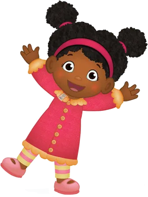 Miss Elaina Daniel Tiger Character PNG Image