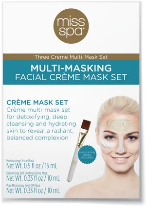 Miss Spa Multi Masking Facial Creme Set Product PNG Image