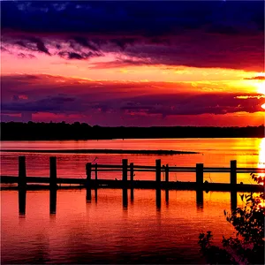 Mississippi River Sunset Png Jic PNG Image