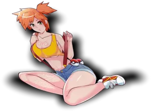 Misty Pokemon Character Artwork PNG Image