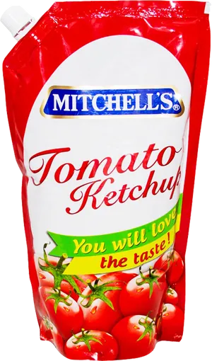 Mitchells Tomato Ketchup Pouch PNG Image