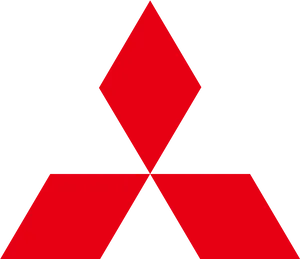 Mitsubishi Logo Red Diamonds PNG Image