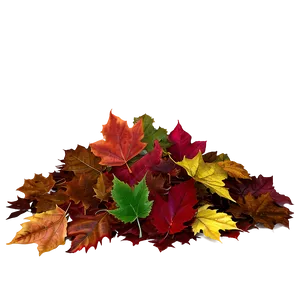 Mixed Fallen Leaves Heap Png 48 PNG Image