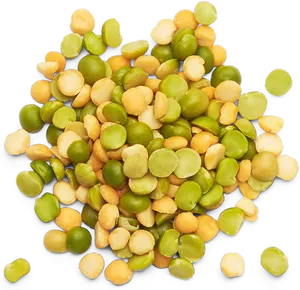 Mixed Greenand Yellow Split Peas PNG Image