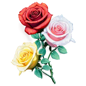 Mixed Roses Bouquet Png Uwp25 PNG Image