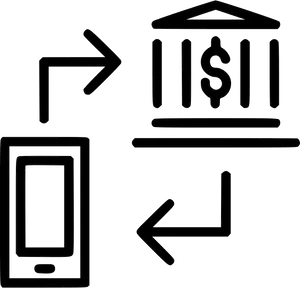 Mobile Banking Transaction Flowchart PNG Image