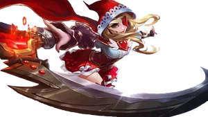 Mobile Legends Red Riding Hood Hero PNG Image