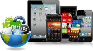 Mobile Operating Systemsand Devices PNG Image