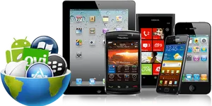 Mobile Operating Systemsand Devices PNG Image