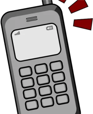 Mobile Phone Clipart Graphic PNG Image