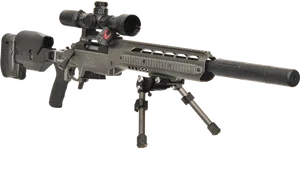 Modern_ Assault_ Rifle_with_ Scope_and_ Bipod.png PNG Image