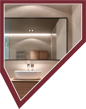 Modern Bathroom Vanity Design PNG Image