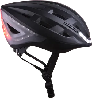 Modern Bicycle Helmetwith L E D Lights PNG Image