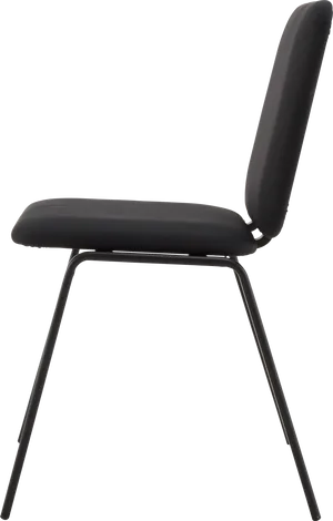 Modern Black Chair Design PNG Image