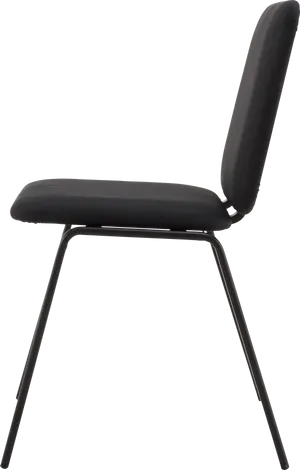 Modern Black Chair Design PNG