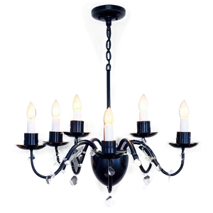 Modern Black Chandelier Png 06282024 PNG Image