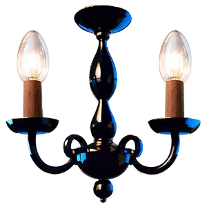 Modern Black Chandelier Png Mxy PNG Image