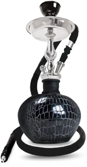 Modern Black Hookah PNG Image