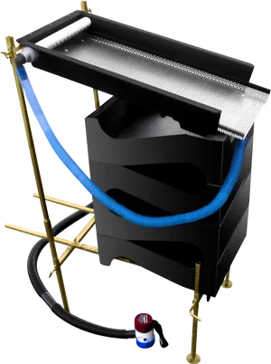 Modern Black Rickshaw Design PNG Image