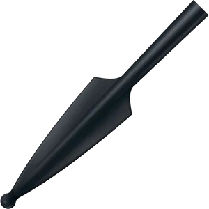 Modern Black Spear Design PNG Image