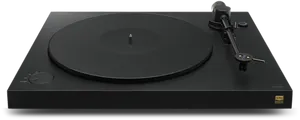 Modern Black Turntable PNG Image