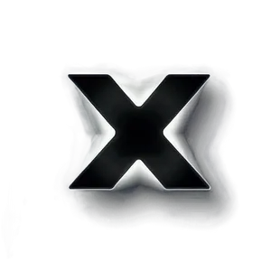 Modern Black X Logo Png Naa PNG Image