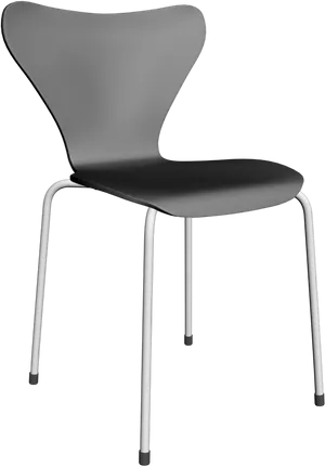 Modern Blackand White Chair Design PNG Image