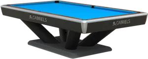 Modern Blue Pool Table PNG Image