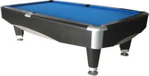 Modern Blue Pool Table PNG Image