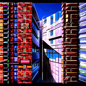 Modern Brick Facade PNG Nal PNG