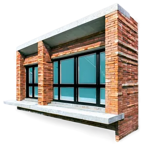 Modern Brick Facade PNG Nmk58 PNG