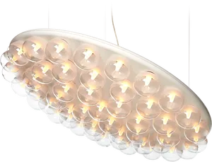 Modern Bubble Pendant Light Fixture PNG Image