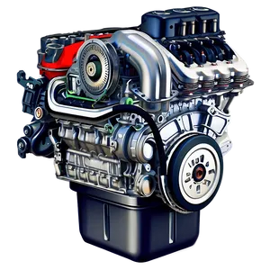 Modern Car Engine Cutaway Png 87 PNG Image