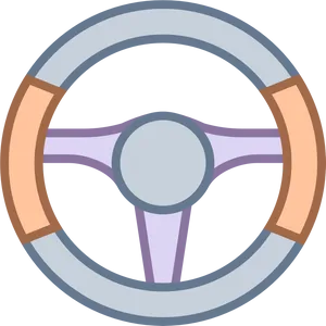 Modern Car Steering Wheel Design PNG Image